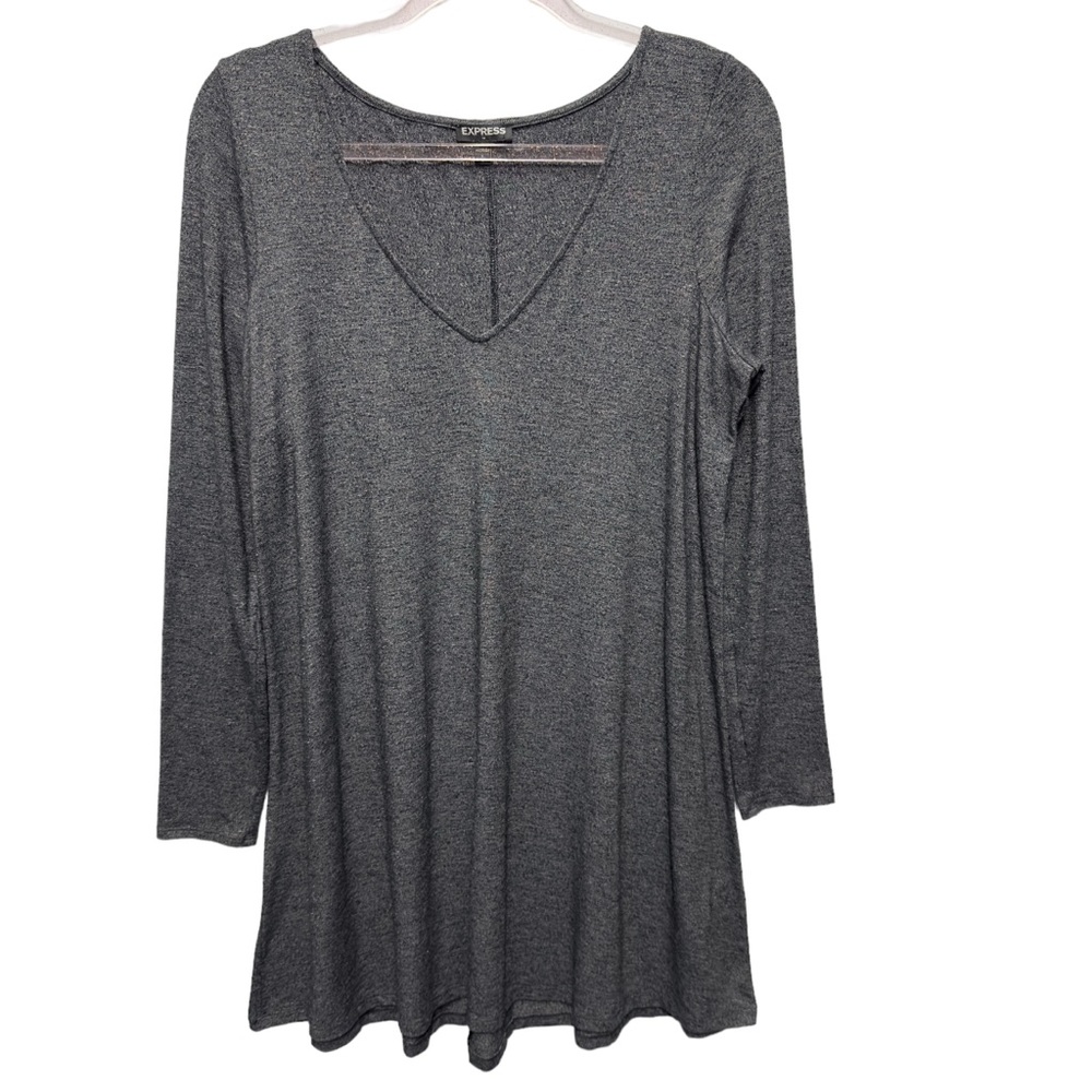 Cotton Rayon Knit Relaxed Fit Flowy Flare Mini Dress